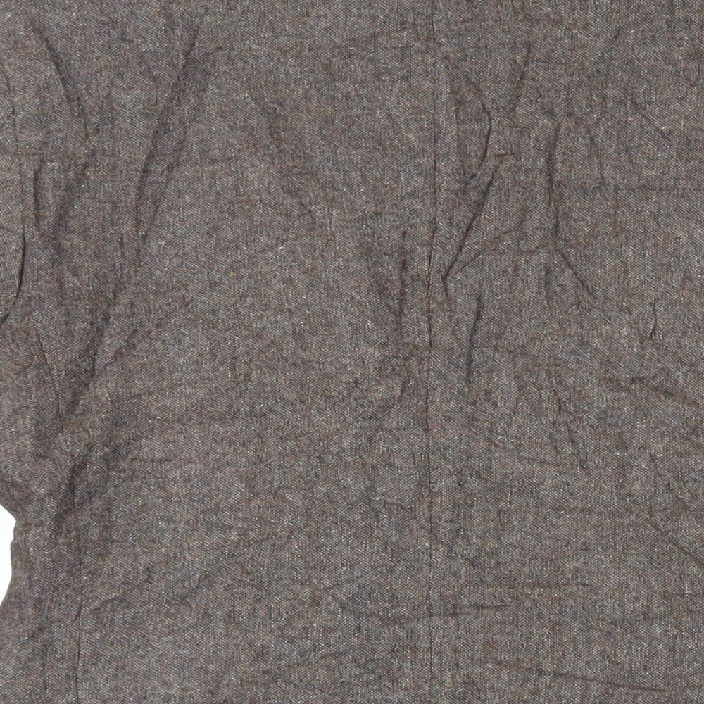 Burton Mens Brown Jacket Blazer Size S Button - Elbow Patches