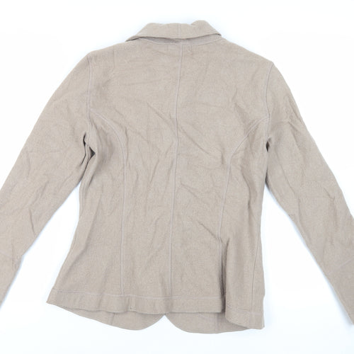 Marks and Spencer Womens Beige Jacket Blazer Size 14 Button