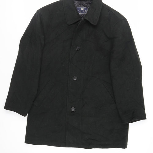 Lord Mens Green Overcoat Coat Size 40 Button