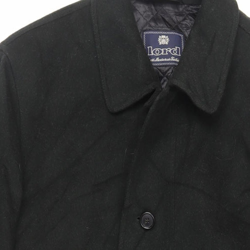 Lord Mens Green Overcoat Coat Size 40 Button