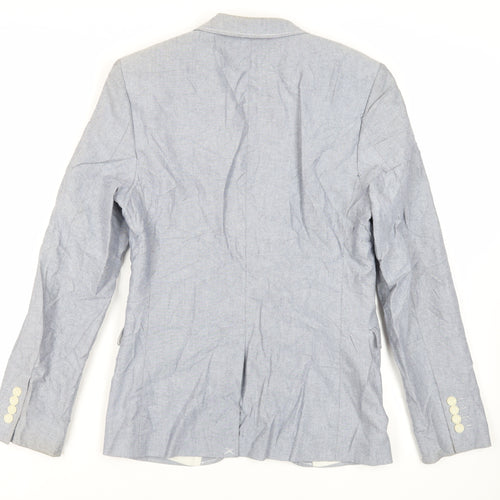 Topman Mens Blue Cotton Jacket Blazer Size 36 Regular