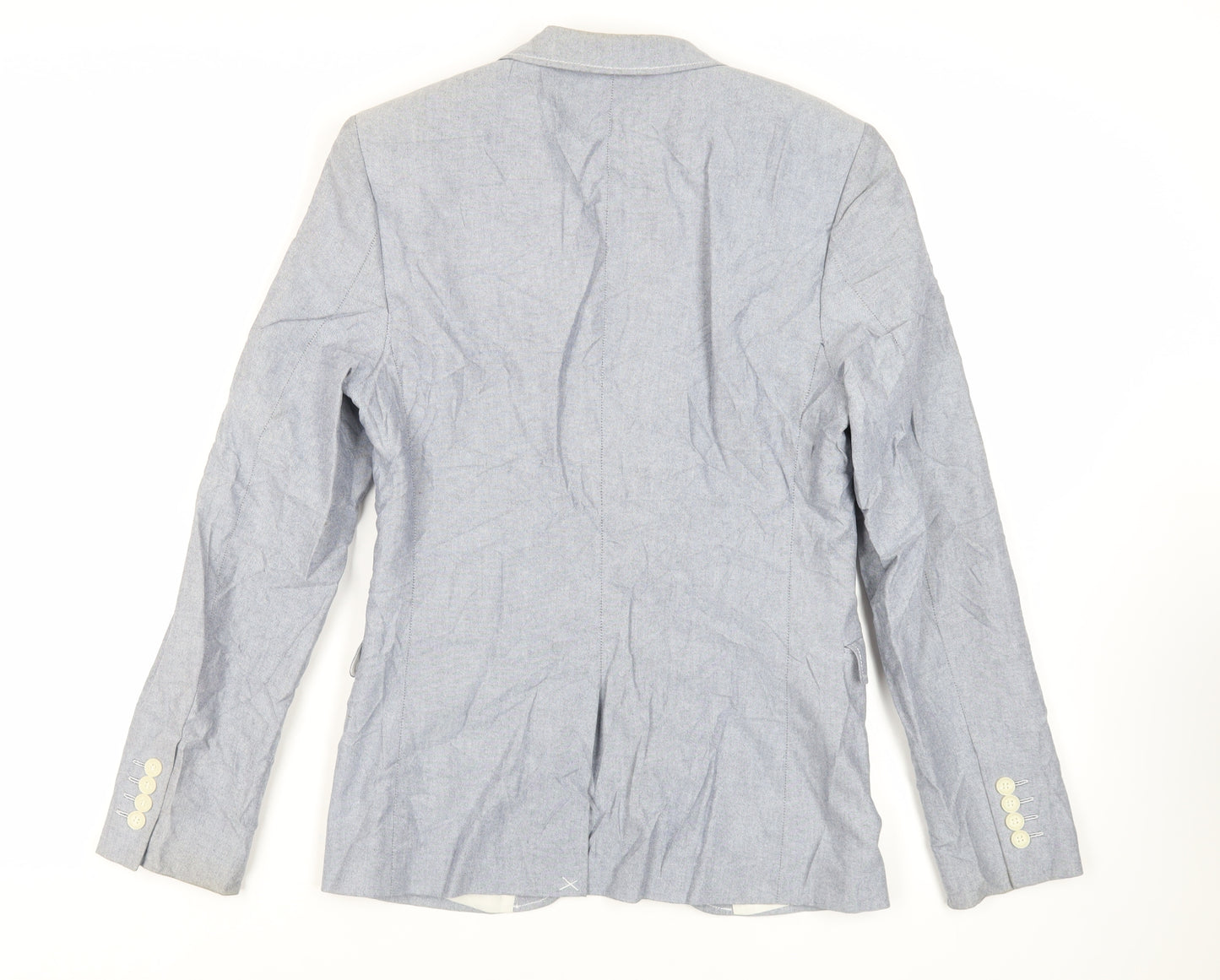 Topman Mens Blue Cotton Jacket Blazer Size 36 Regular