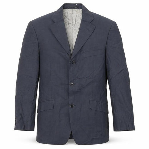 Balmain Mens Blue Wool Jacket Suit Jacket Size 38 Regular