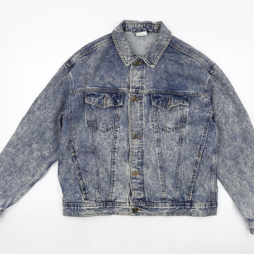 BDG Mens Blue Jacket Size L Button