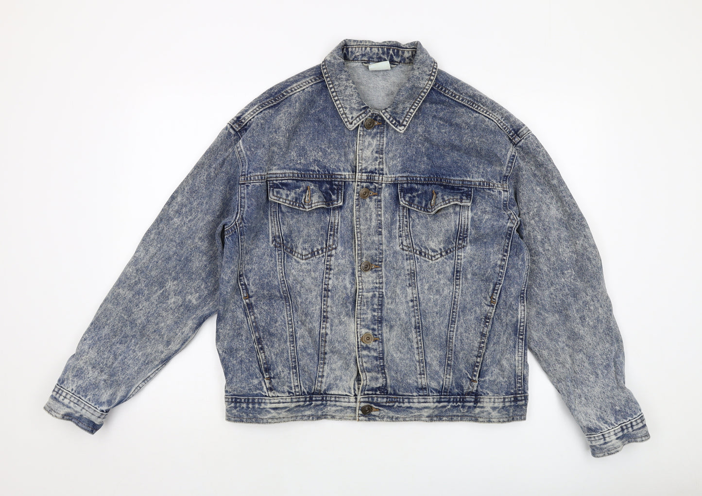 BDG Mens Blue Jacket Size L Button