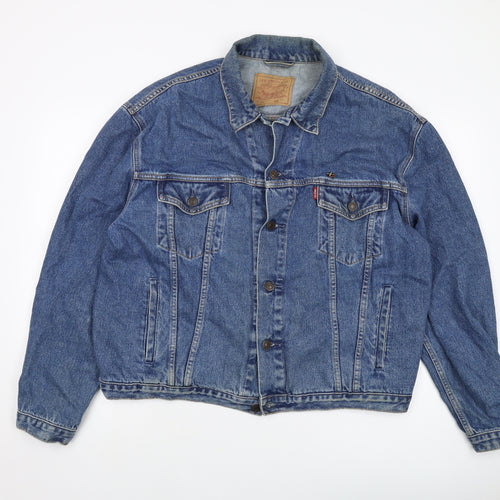 Levi's Mens Blue Jacket Size 2XL Button
