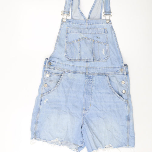 Gap Womens Blue Cotton Dungaree One-Piece Size S Buckle