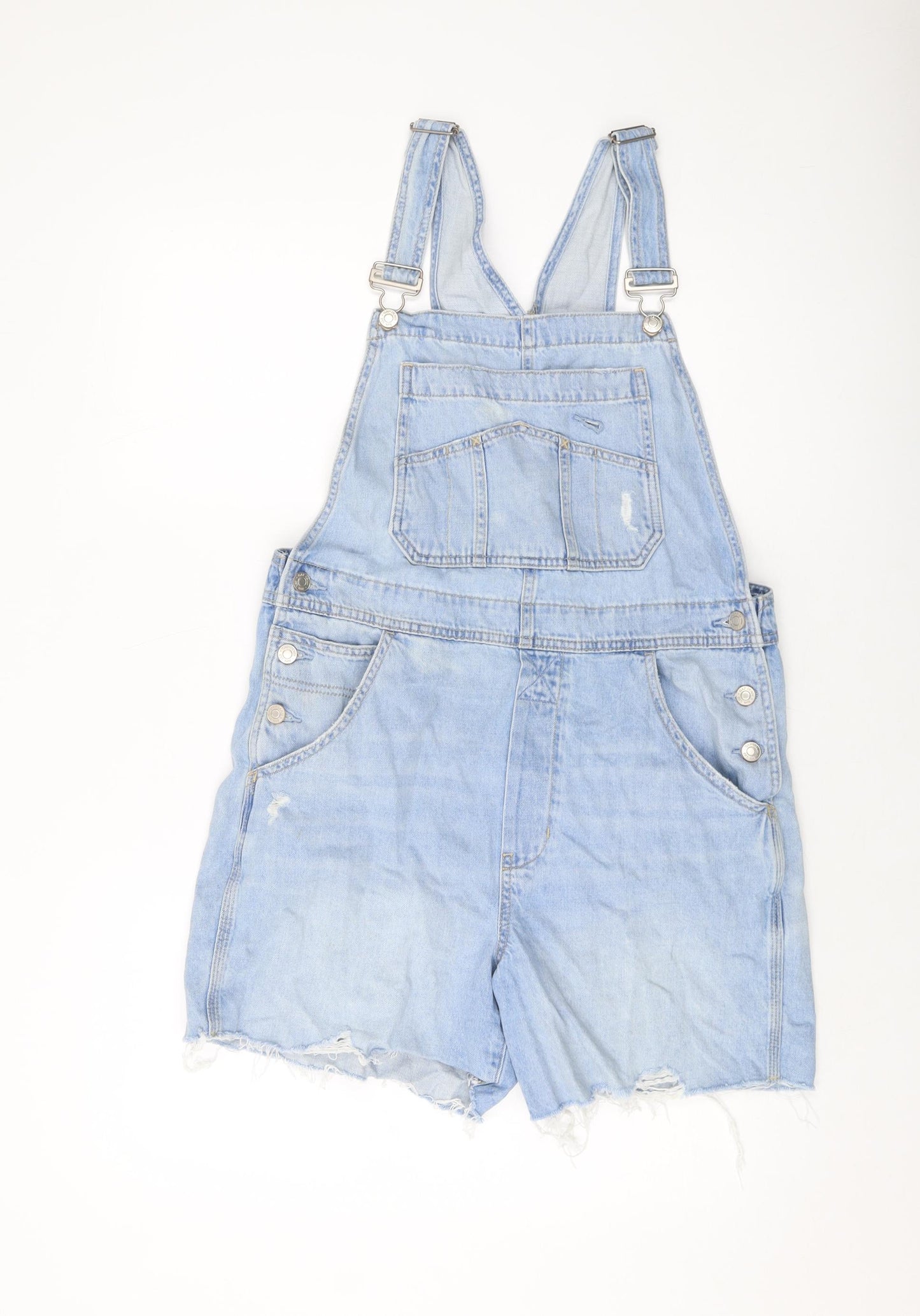 Gap Womens Blue Cotton Dungaree One-Piece Size S Buckle