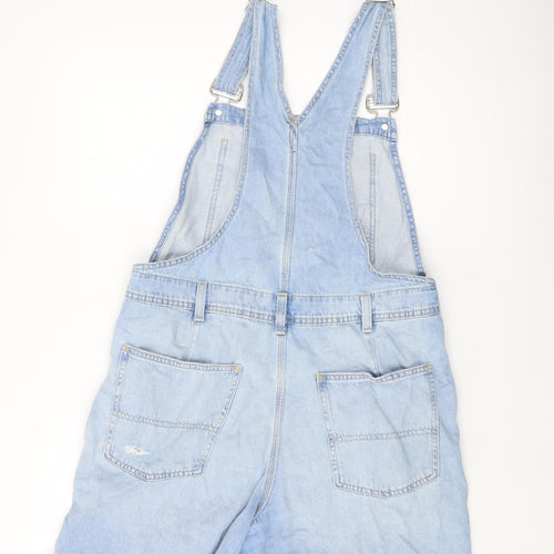 Gap Womens Blue Cotton Dungaree One-Piece Size S Buckle