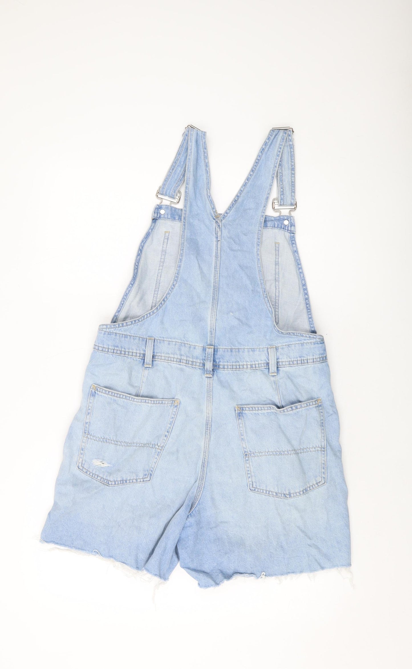 Gap Womens Blue Cotton Dungaree One-Piece Size S Buckle