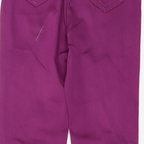 Marks and Spencer Womens Purple Cotton Jegging Jeans Size 10 L26 in Regular