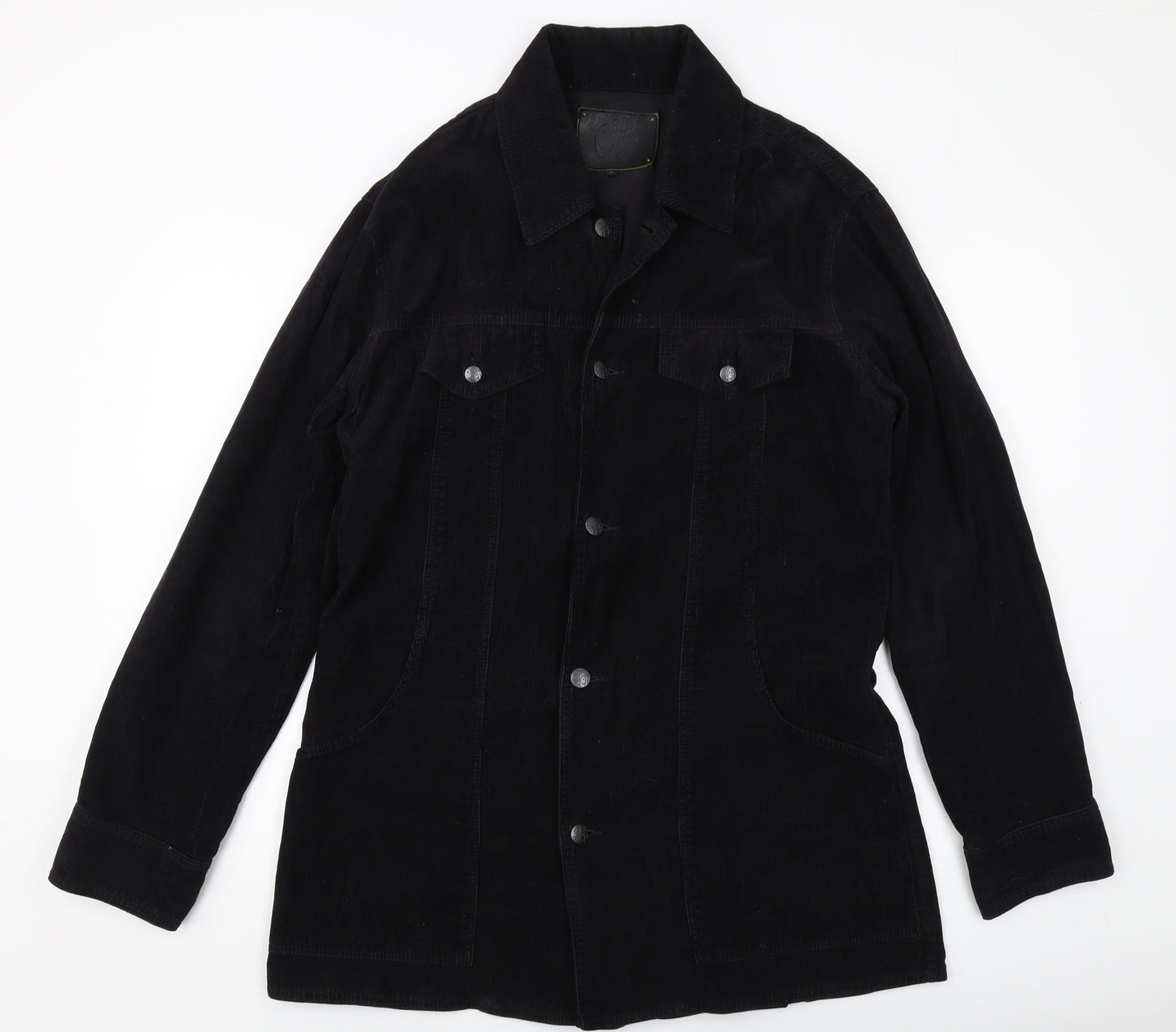 Peter Green Womens Black Jacket Size L Button