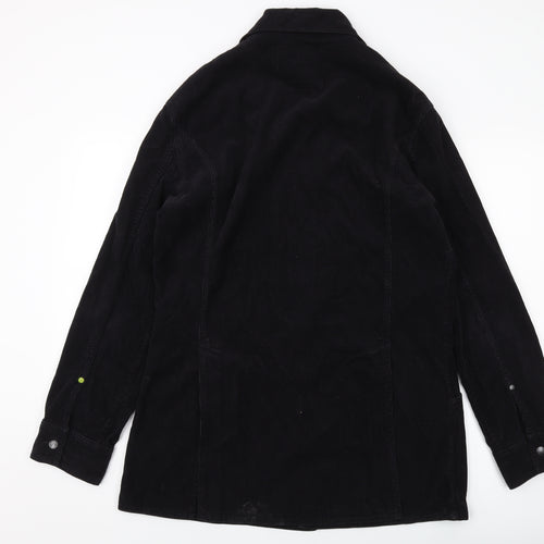 Peter Green Womens Black Jacket Size L Button