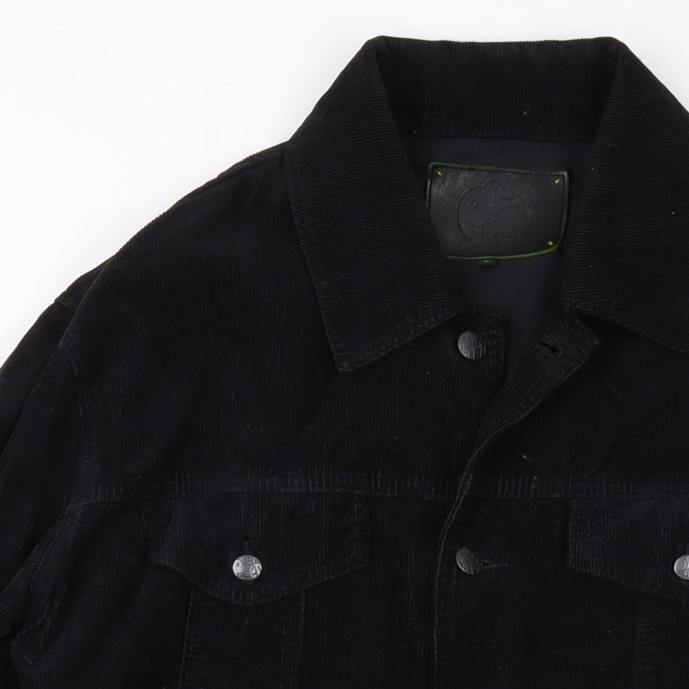 Peter Green Womens Black Jacket Size L Button