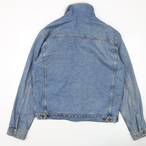 Topman Mens Blue Jacket Size 2XL Button
