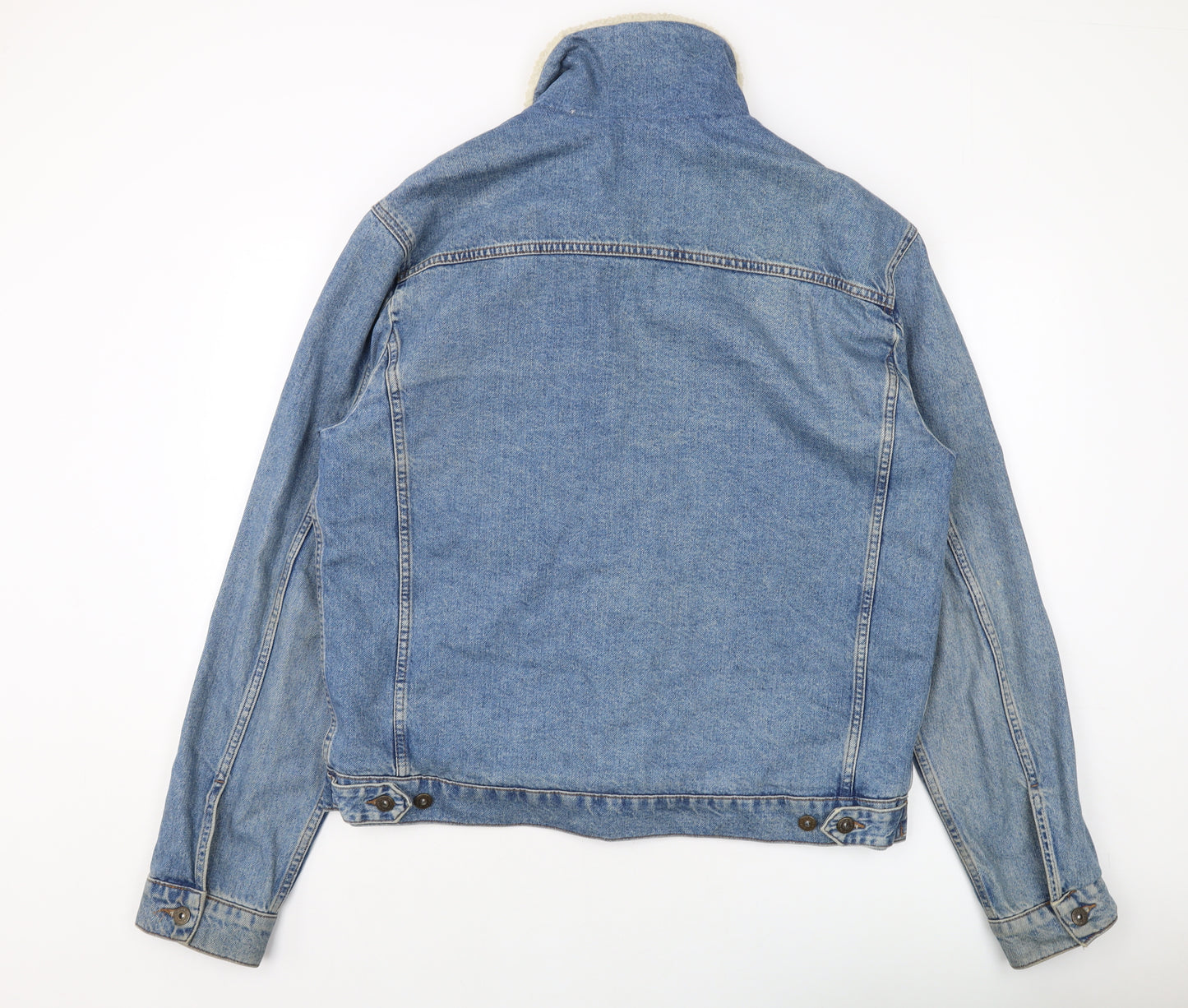 Topman Mens Blue Jacket Size 2XL Button
