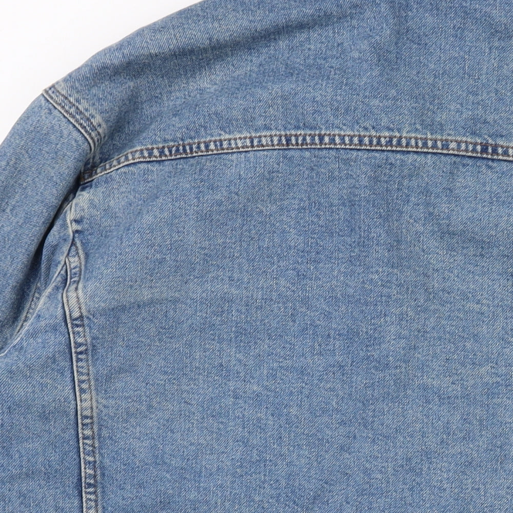 Topman Mens Blue Jacket Size 2XL Button