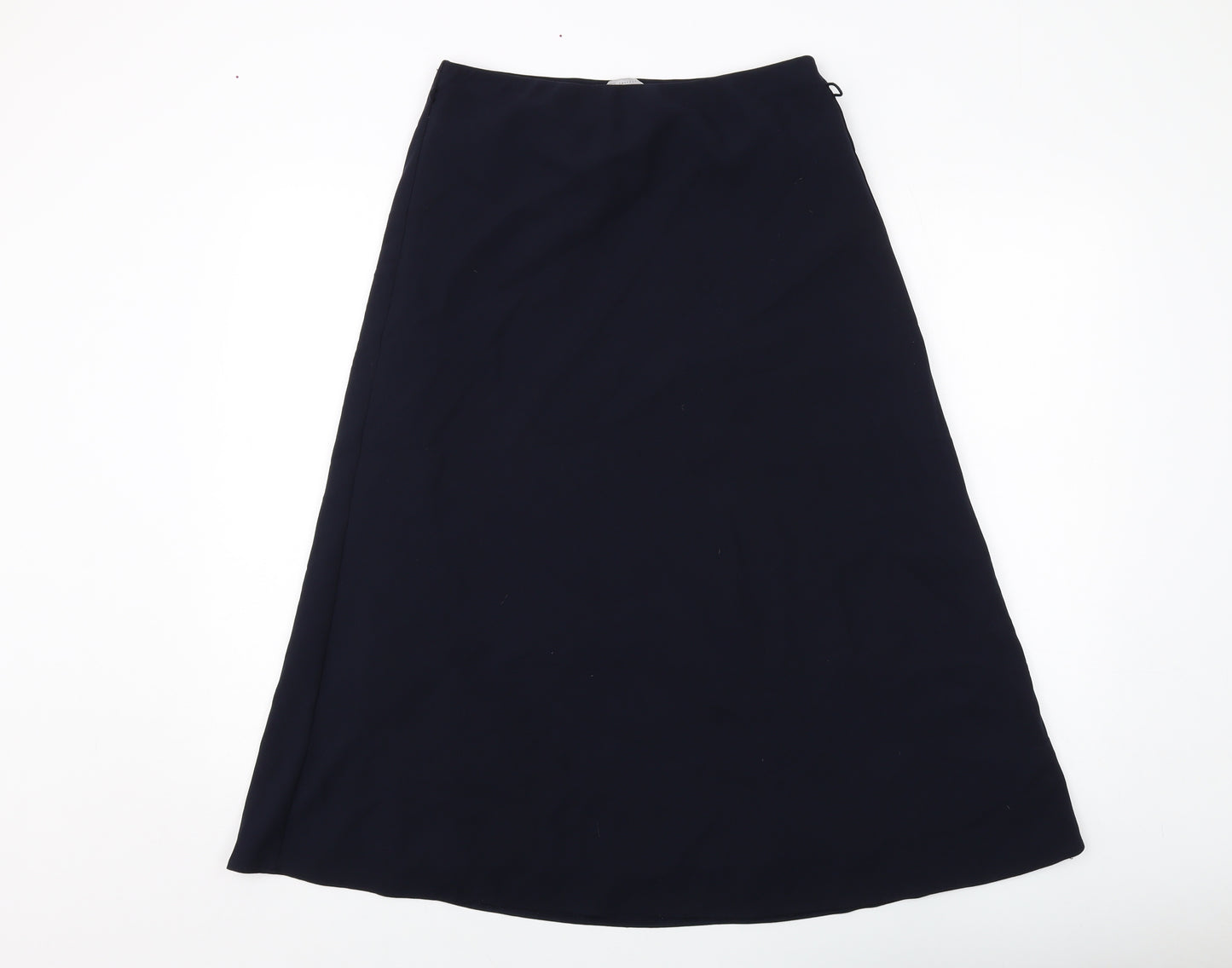 Marks and Spencer Womens Blue Polyester A-Line Skirt Size 10