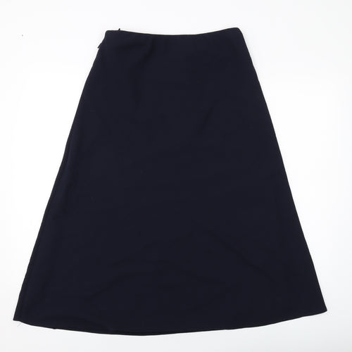 Marks and Spencer Womens Blue Polyester A-Line Skirt Size 10