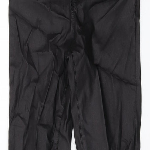 VERO MODA Womens Black Viscose Trousers Size S L29 in Regular Button