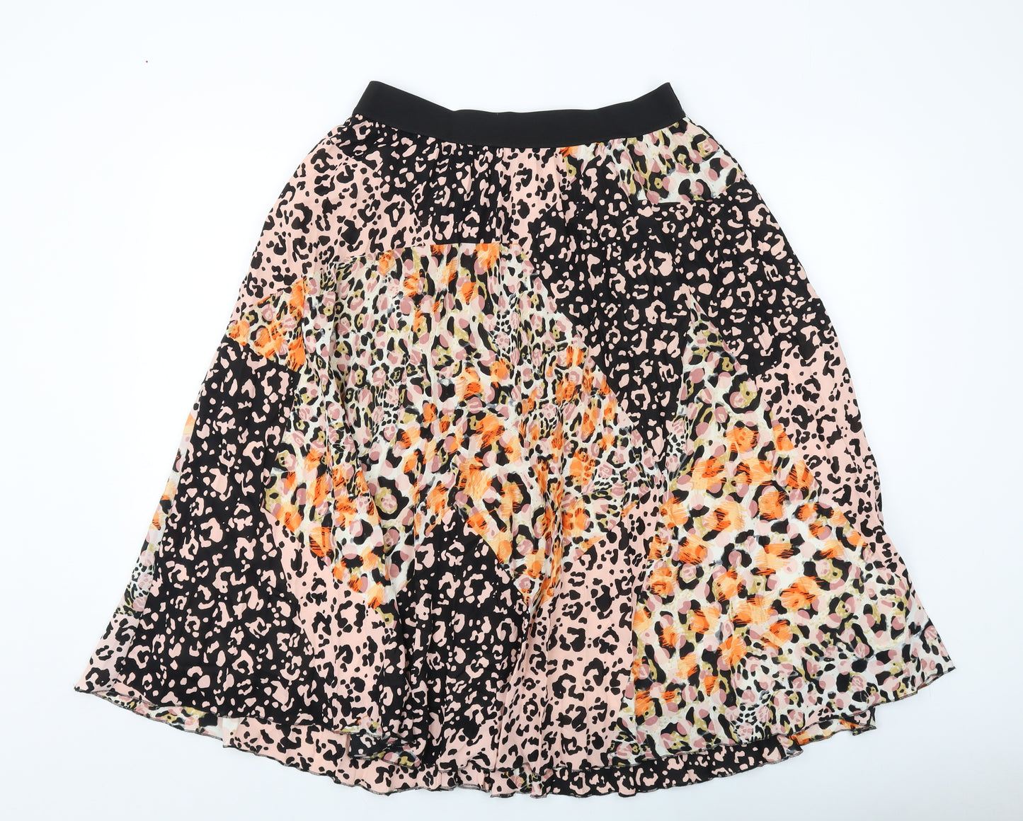 Marks and Spencer Womens Multicoloured Animal Print Polyester A-Line Skirt Size 12