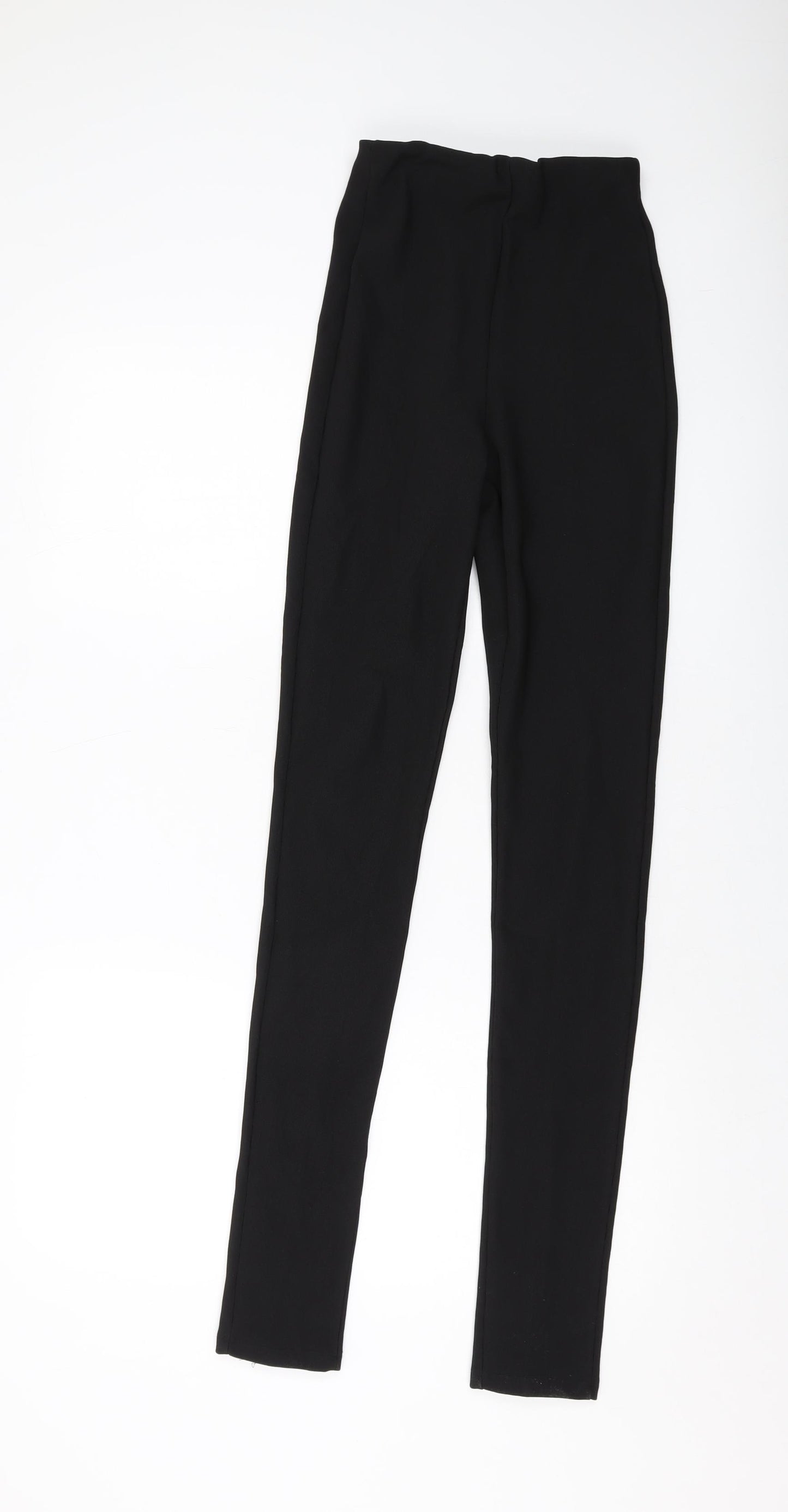 Zara Womens Black Polyester Trousers Size XS L33 in Regular