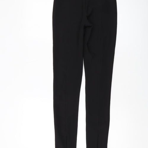 Zara Womens Black Polyester Trousers Size XS L33 in Regular