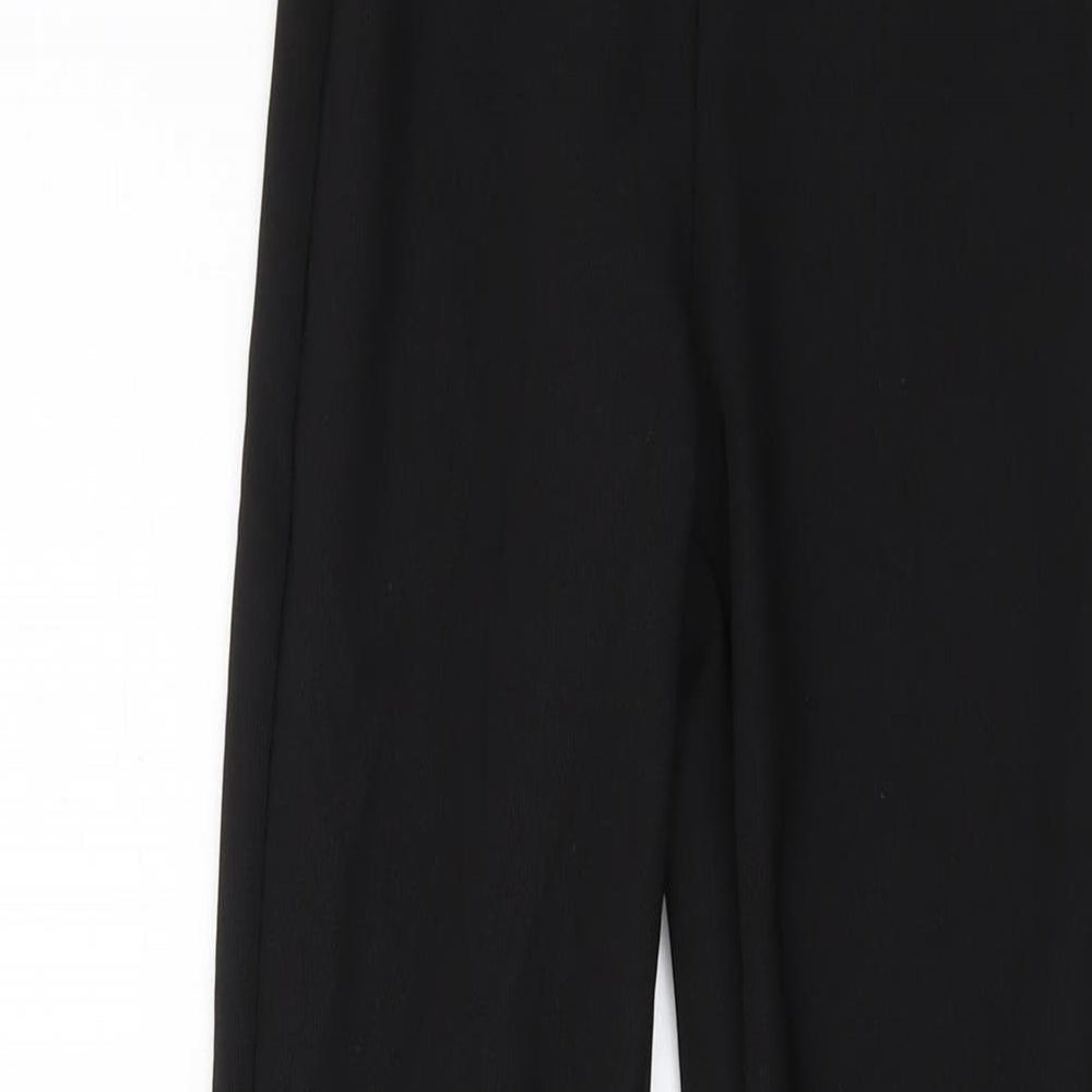 Zara Womens Black Polyester Trousers Size XS L33 in Regular