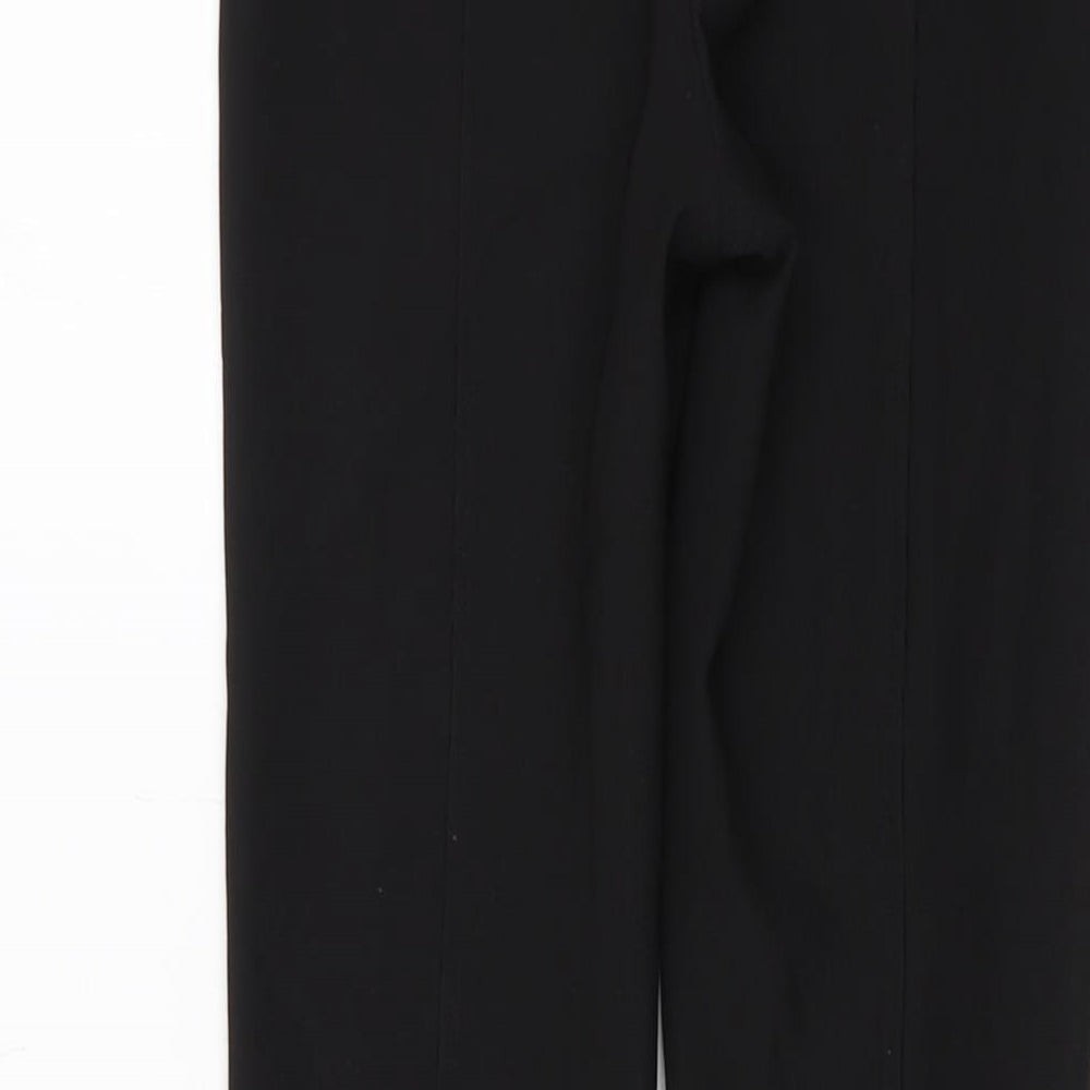 Zara Womens Black Polyester Trousers Size XS L33 in Regular