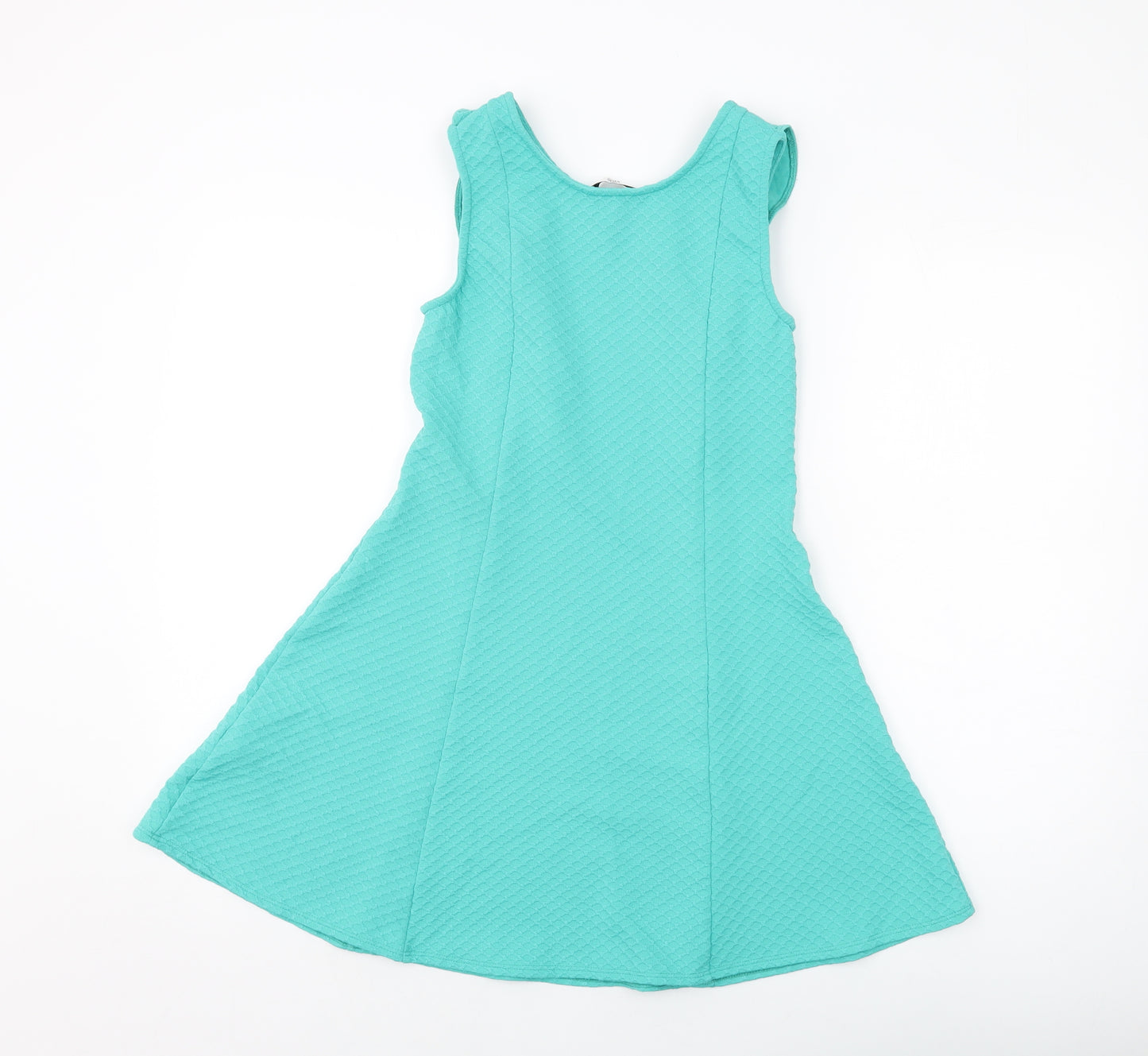 Marks and Spencer Girls Green Polyester A-Line Size 11-12 Years Round Neck Pullover