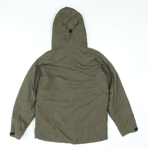 Quechua Boys Brown Windbreaker Coat Size 12 Years Snap - Zipped Underarms Breathable