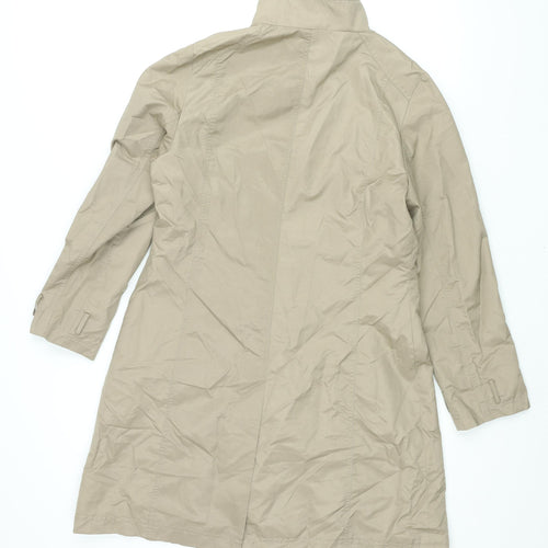 John Lewis Womens Brown Trench Coat Coat Size 12 Button