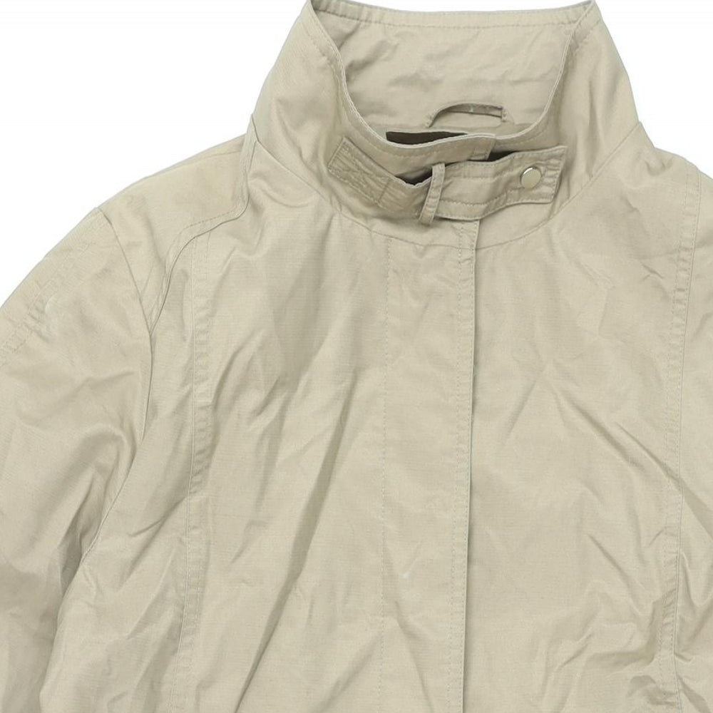 John Lewis Womens Brown Trench Coat Coat Size 12 Button