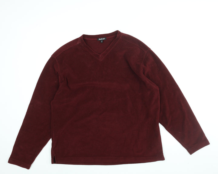 Rohan Mens Red Polyester Pullover Sweatshirt Size L