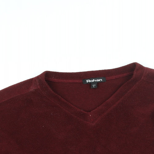 Rohan Mens Red Polyester Pullover Sweatshirt Size L