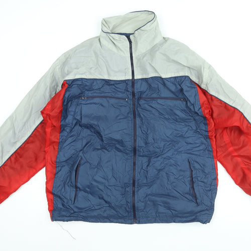 Sportier Womens Multicoloured Windbreaker Jacket Size 14 Zip - Colourblock Size 14-16