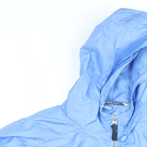 Joie De Vivre Womens Blue Windbreaker Jacket Size 18 Zip