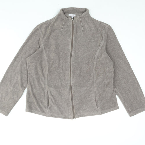 Per Una Womens Brown Jacket Size L Zip