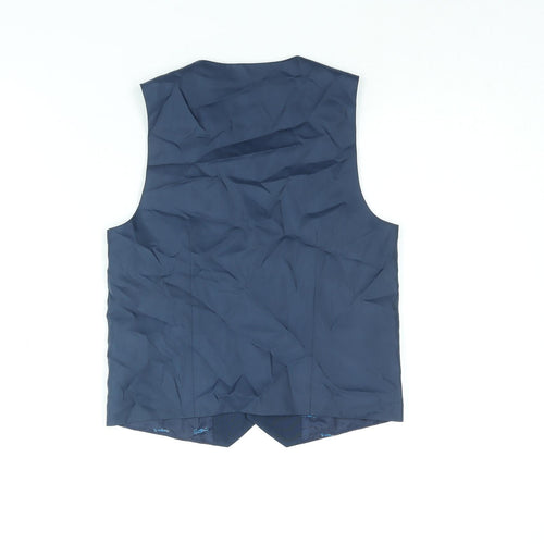 NEXT Boys Blue Jacket Waistcoat Size 9 Years Button