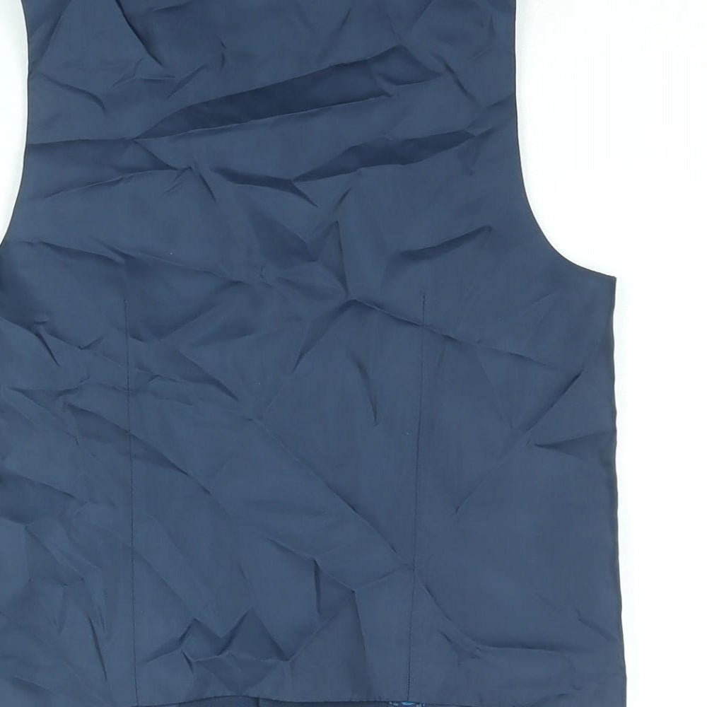 NEXT Boys Blue Jacket Waistcoat Size 9 Years Button