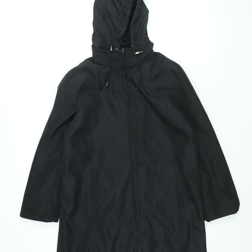Rosetti Womens Black Parka Coat Size 12 Zip