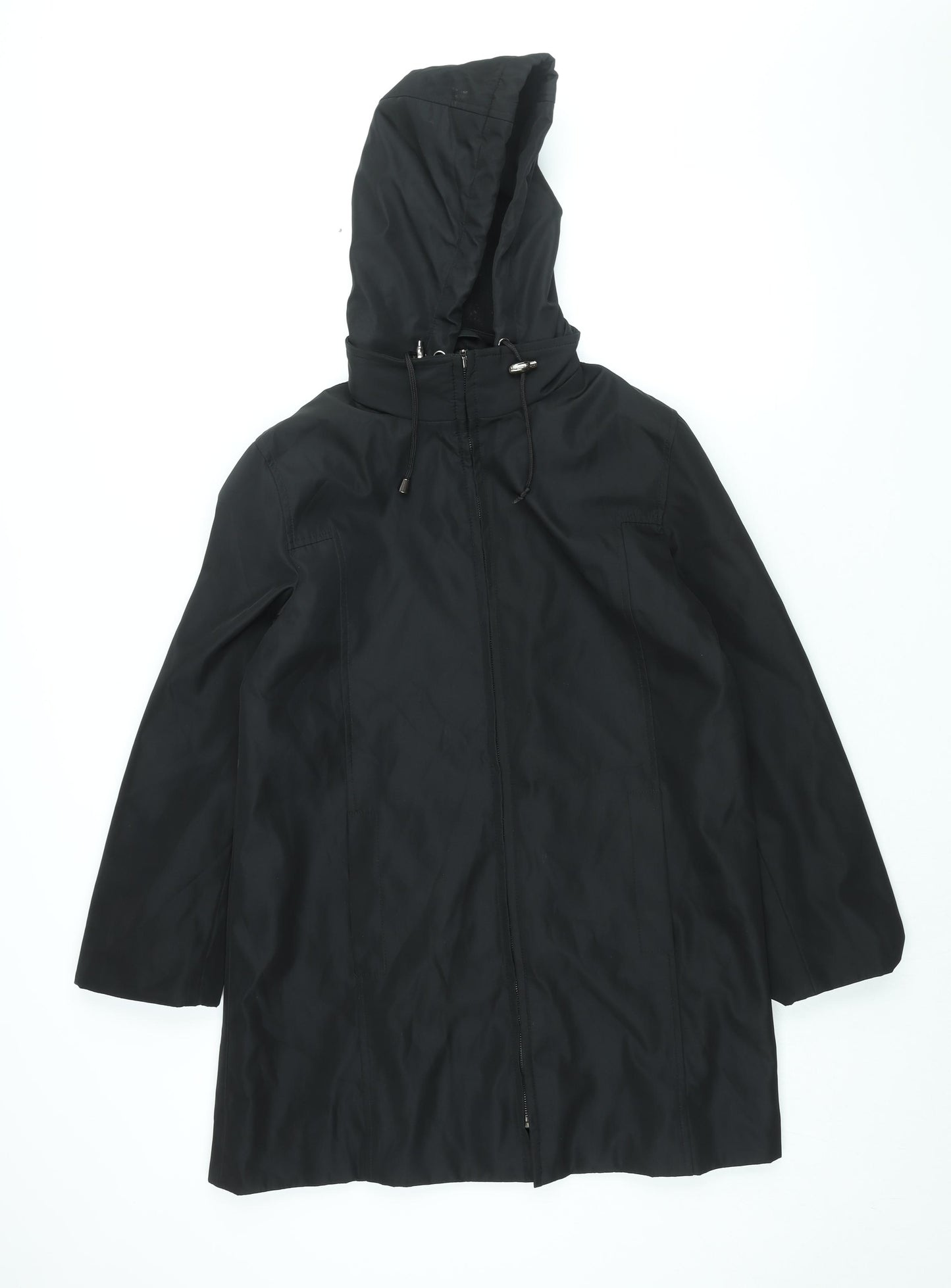 Rosetti Womens Black Parka Coat Size 12 Zip