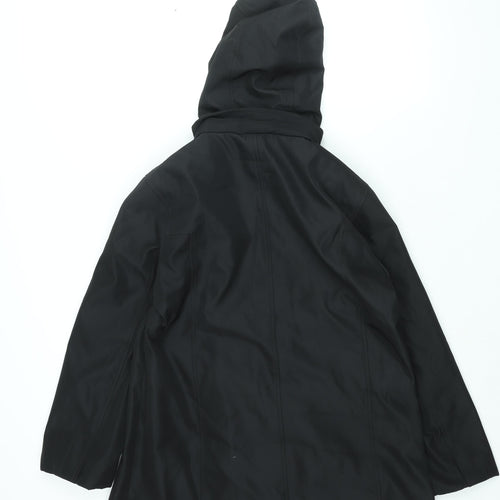 Rosetti Womens Black Parka Coat Size 12 Zip