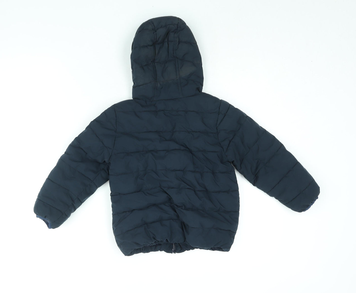 NEXT Boys Blue Puffer Jacket Jacket Size 4-5 Years Zip
