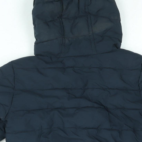 NEXT Boys Blue Puffer Jacket Jacket Size 4-5 Years Zip