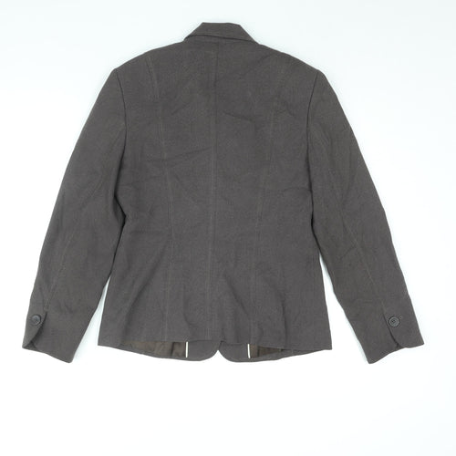 NEXT Womens Brown Jacket Blazer Size 10 Button