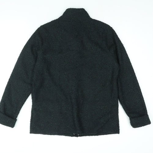Marks and Spencer Womens Multicoloured Pea Coat Coatigan Size 12 Zip