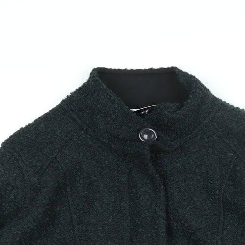 Marks and Spencer Womens Multicoloured Pea Coat Coatigan Size 12 Zip