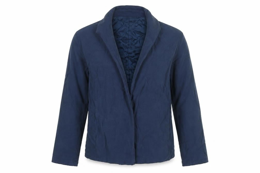 Front view of Orvis women’s blue jacket, size M