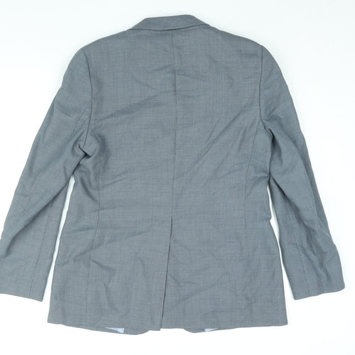 Marks and Spencer Womens Blue Jacket Blazer Size 12 Button